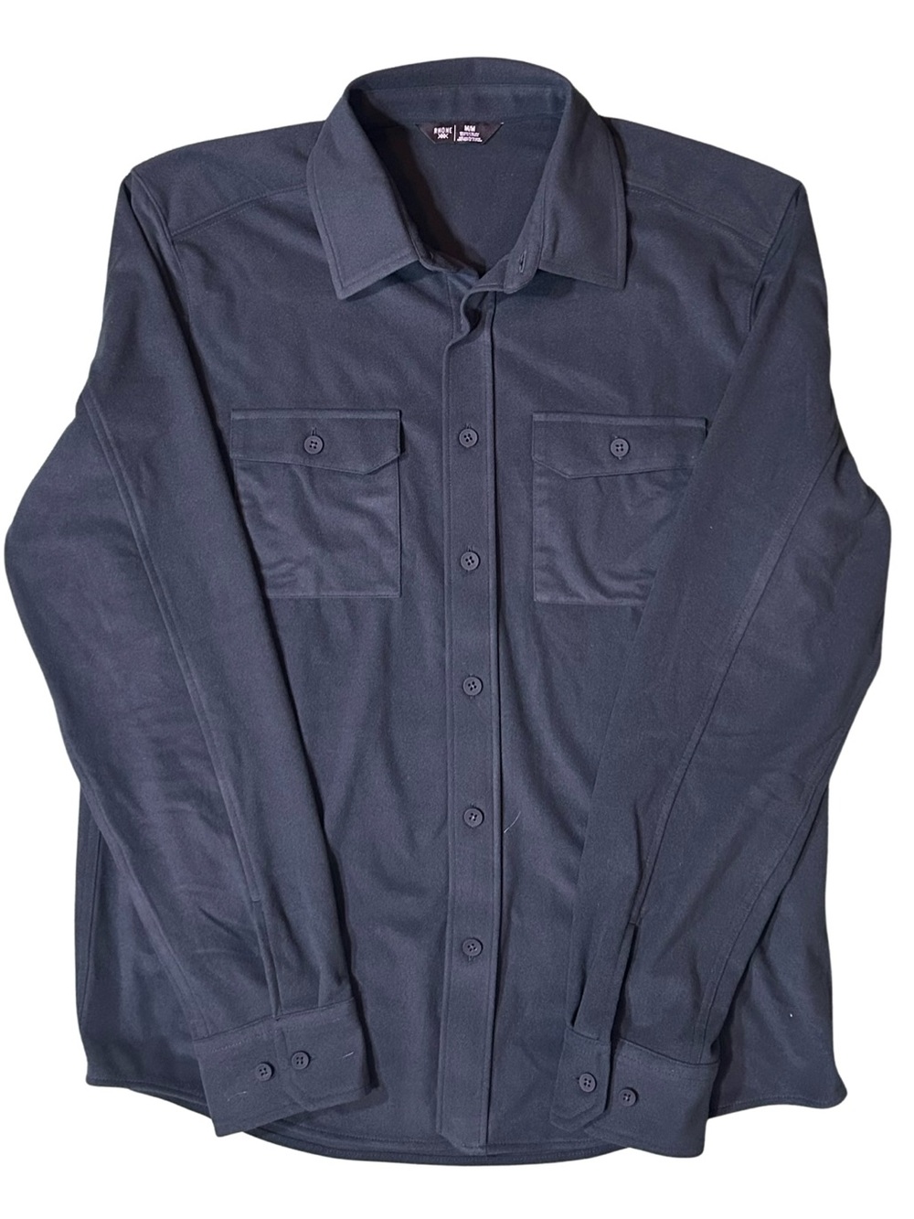 Rhone Dark Green Button Front Pocket Utility Shacket Shirt Jacket NWOT M